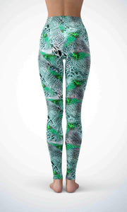 Bee in garden legging for workout yoga gym running - alien wing active