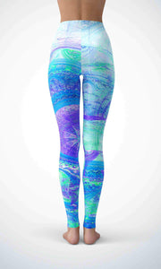 Black galaxy legging for workout yoga gym running - alien wing active