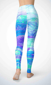 Black galaxy legging for workout yoga gym running - alien wing active