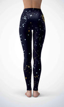 Load image into Gallery viewer, Black wallpaper legging for workout yoga gym running - alien wing active