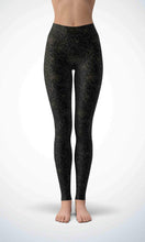 Load image into Gallery viewer, Black rose legging for workout yoga gym running - alien wing active